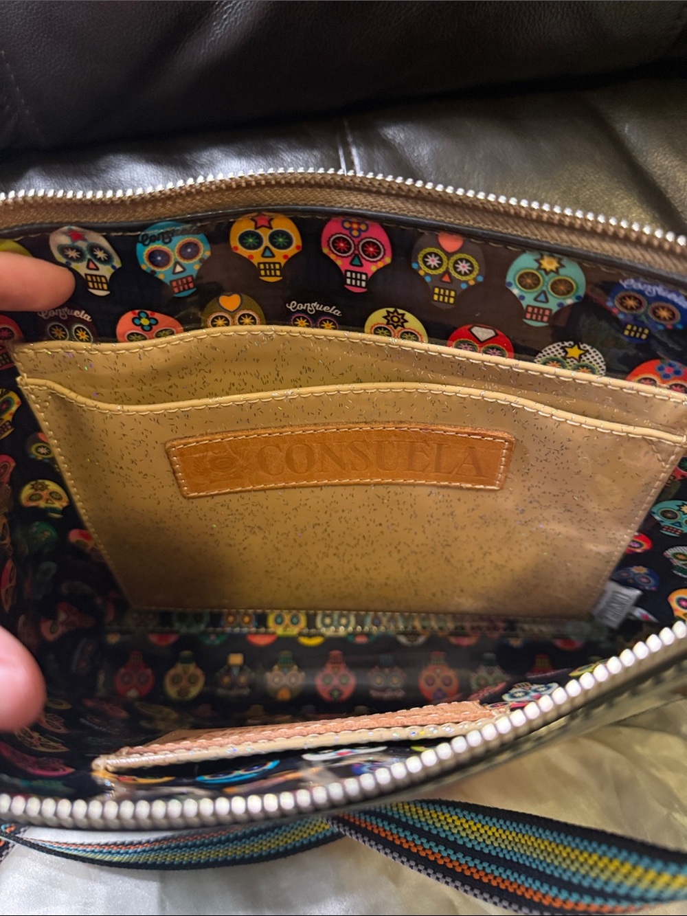 Consuela Poppy Downtown Floral & Sugar Skull Crossbody Bag - Picture 5 of 5